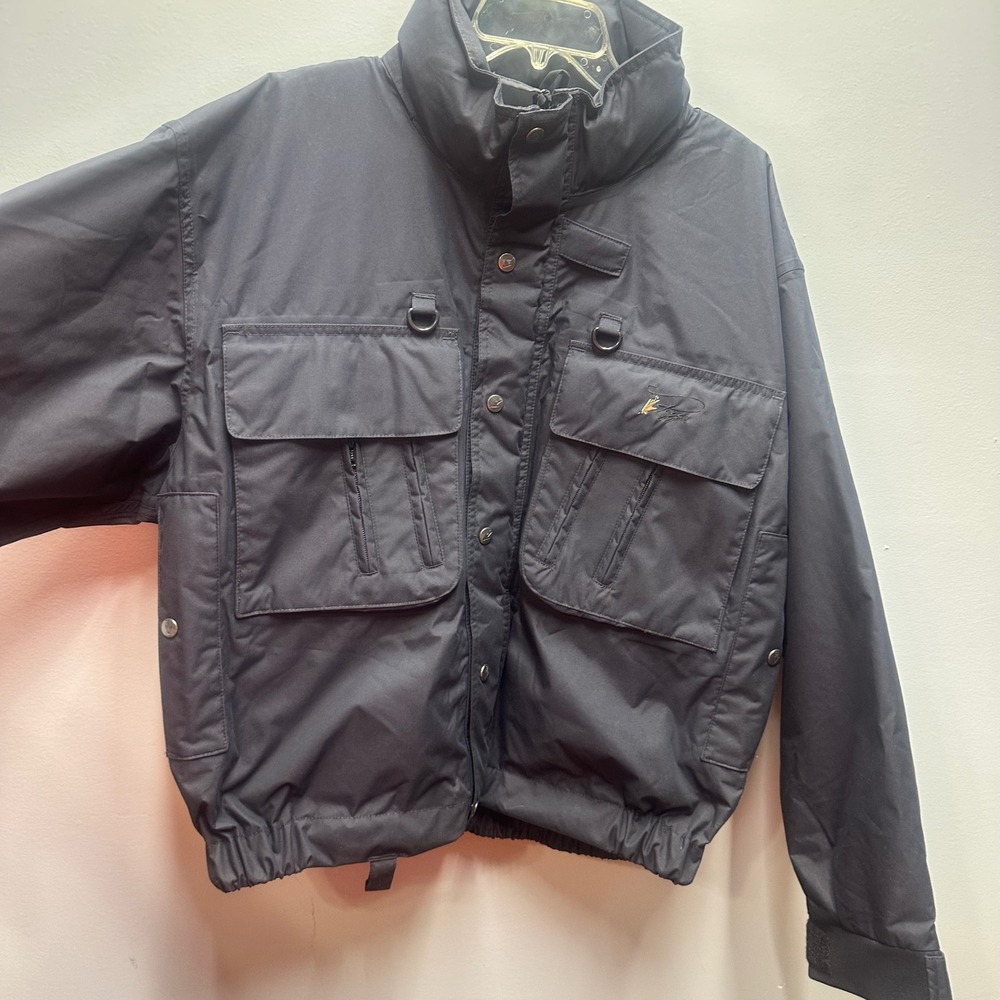 Frogg Toggs Hellbender Wading Jacket Mens Large Navy Waterproof Fishing 221202